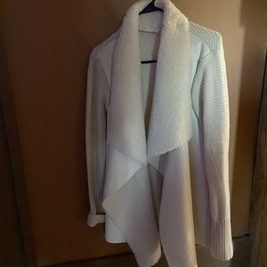 Sherpa shawl collar sweater jacket XL Westport